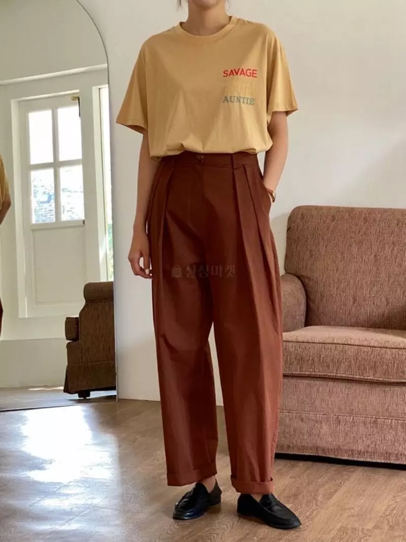 Browns - Korean Women Fashion - #momslook - Classic Paint Tee - 5