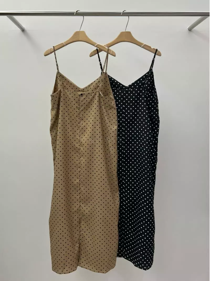 Browns - Korean Women Fashion - #restrostyle - Dot Slim One-piece - 3