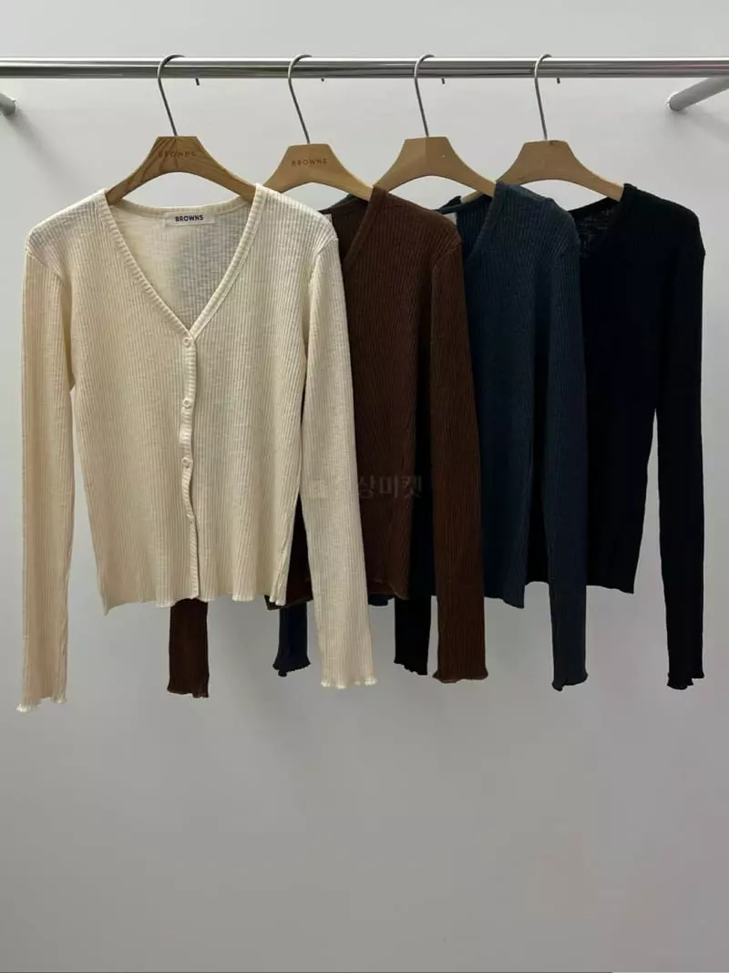 Browns - Korean Women Fashion - #romanticstyle - Dell Rib Cardigan - 6