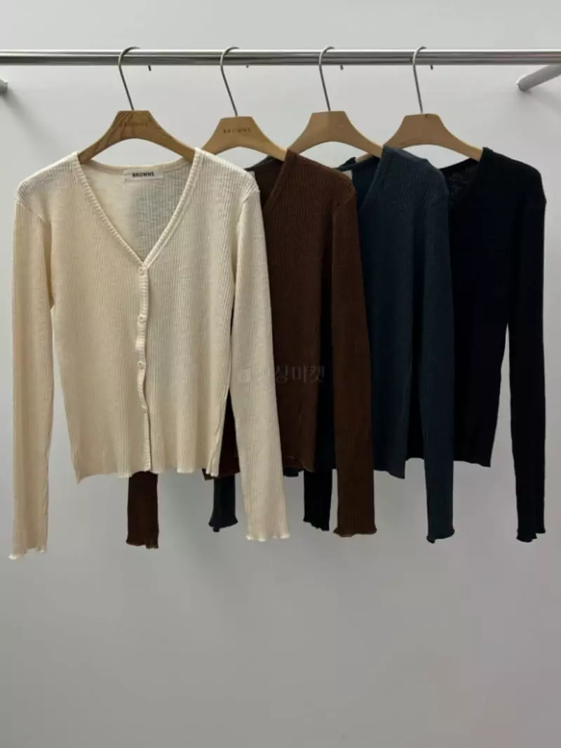 Browns - Korean Women Fashion - #romanticstyle - Dell Rib Cardigan - 5