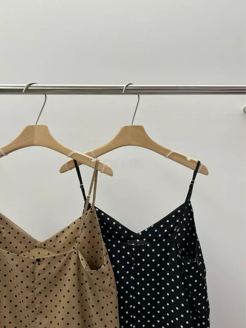 Browns - Korean Women Fashion - #restrostyle - Dot Slim One-piece - 4