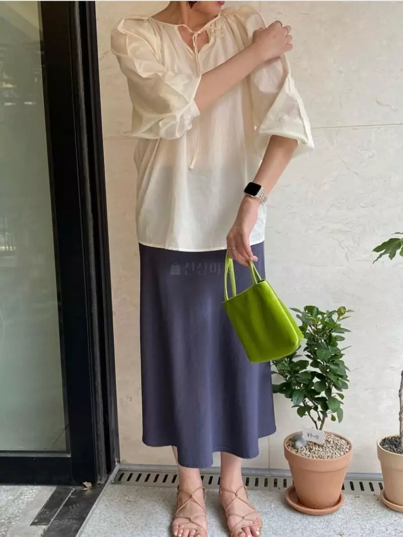 Browns - Korean Women Fashion - #shopsmall - Fluffy Shirring Blouse - 8
