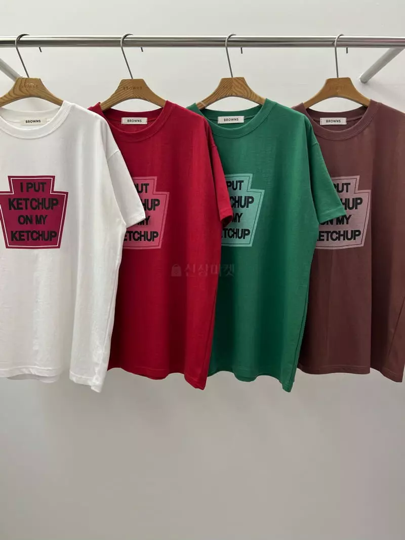 Browns - Korean Women Fashion - #thelittlethings - Ketchup Tee - 2