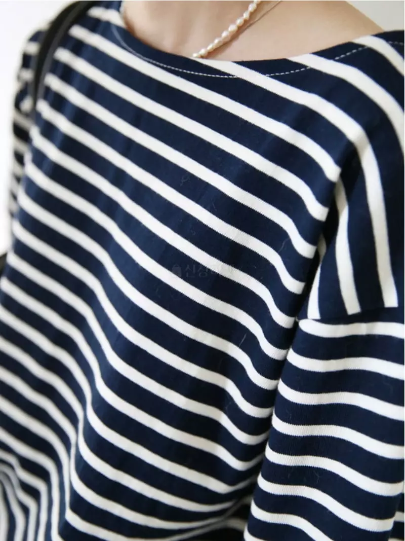 Browns - Korean Women Fashion - #thelittlethings - Classic Stripes Tee - 5