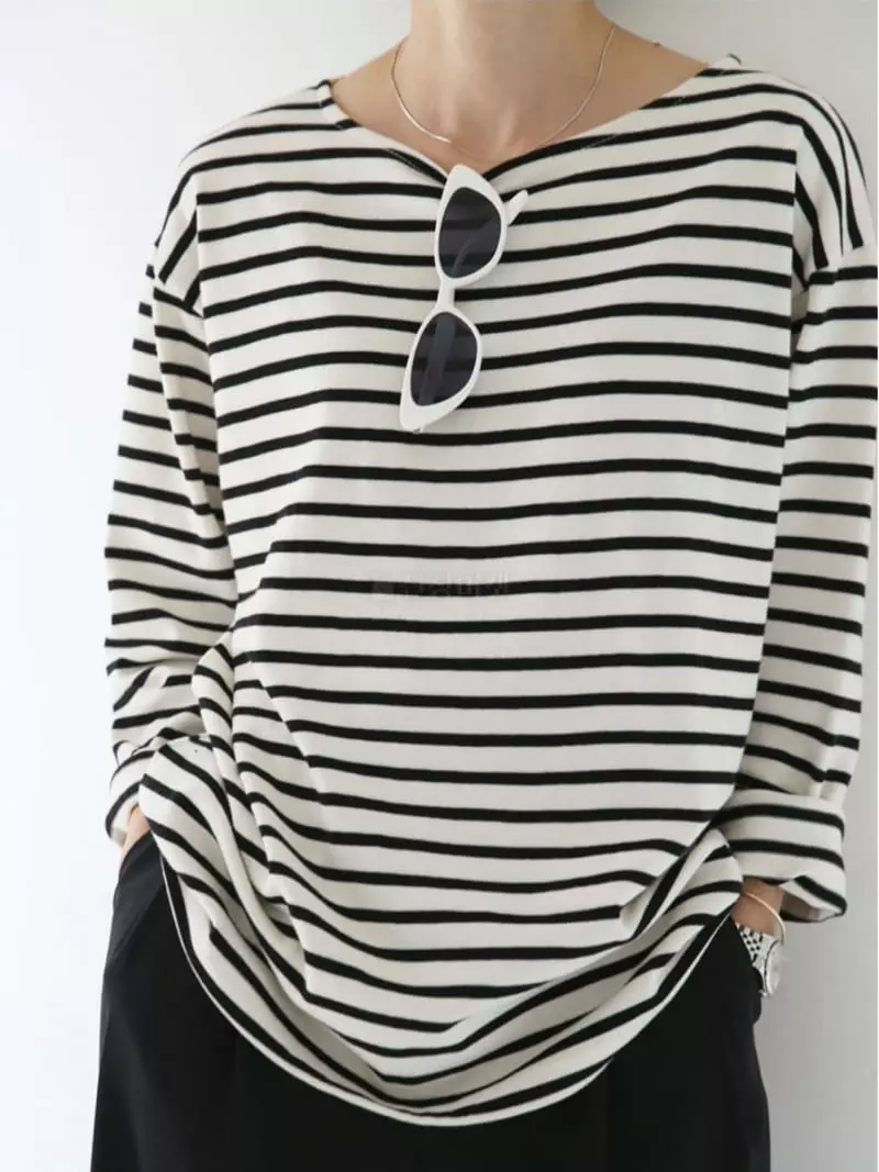 Browns - Korean Women Fashion - #womensfashion - Classic Stripes Tee - 7