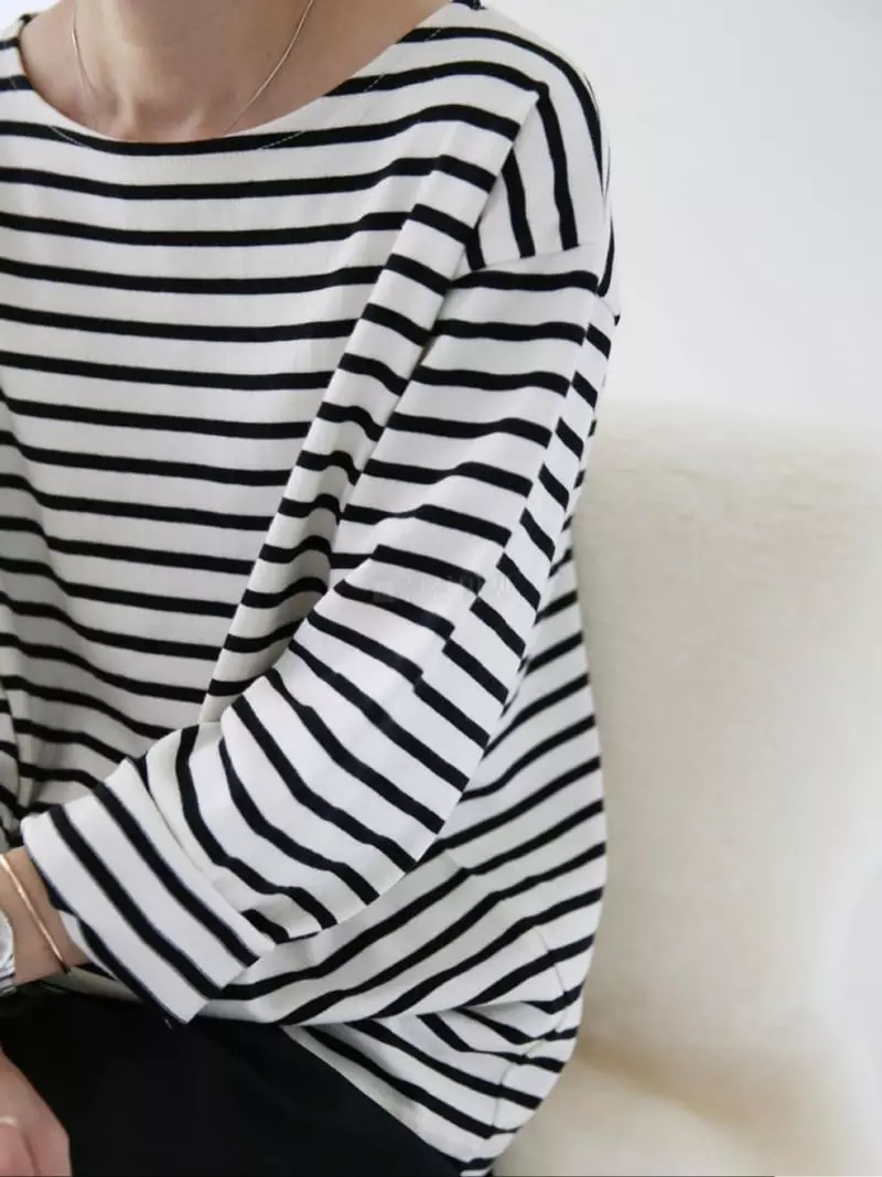 Browns - Korean Women Fashion - #womensfashion - Classic Stripes Tee - 9
