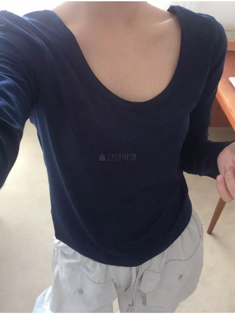 Buckle - Korean Women Fashion - #momslook - U Neck Tee - 12