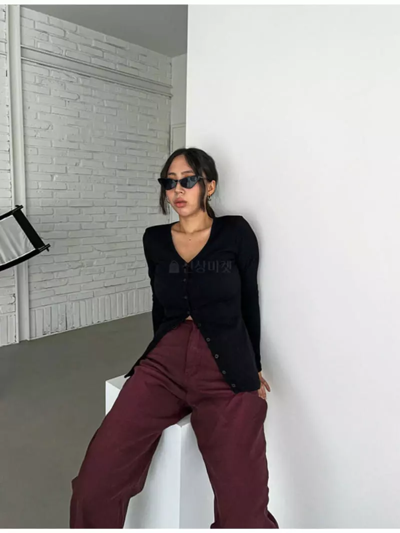 Buckle - Korean Women Fashion - #momslook - Rib Midi Cardigan - 10