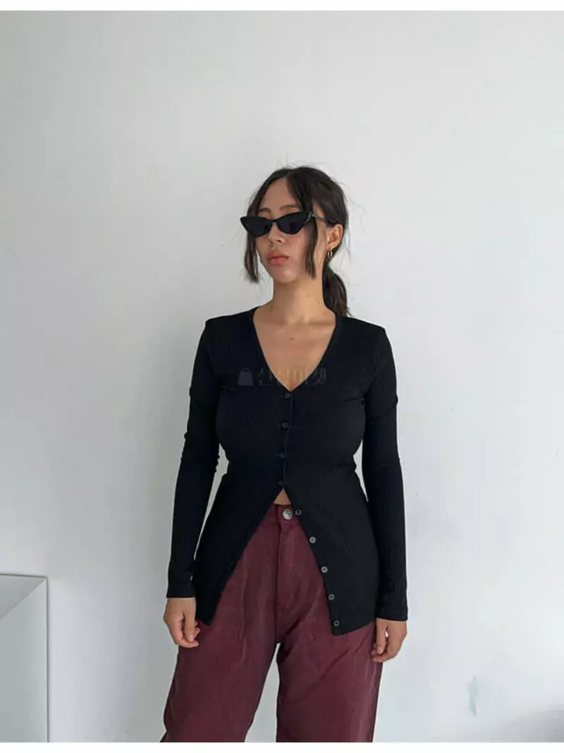 Buckle - Korean Women Fashion - #momslook - Rib Midi Cardigan - 12