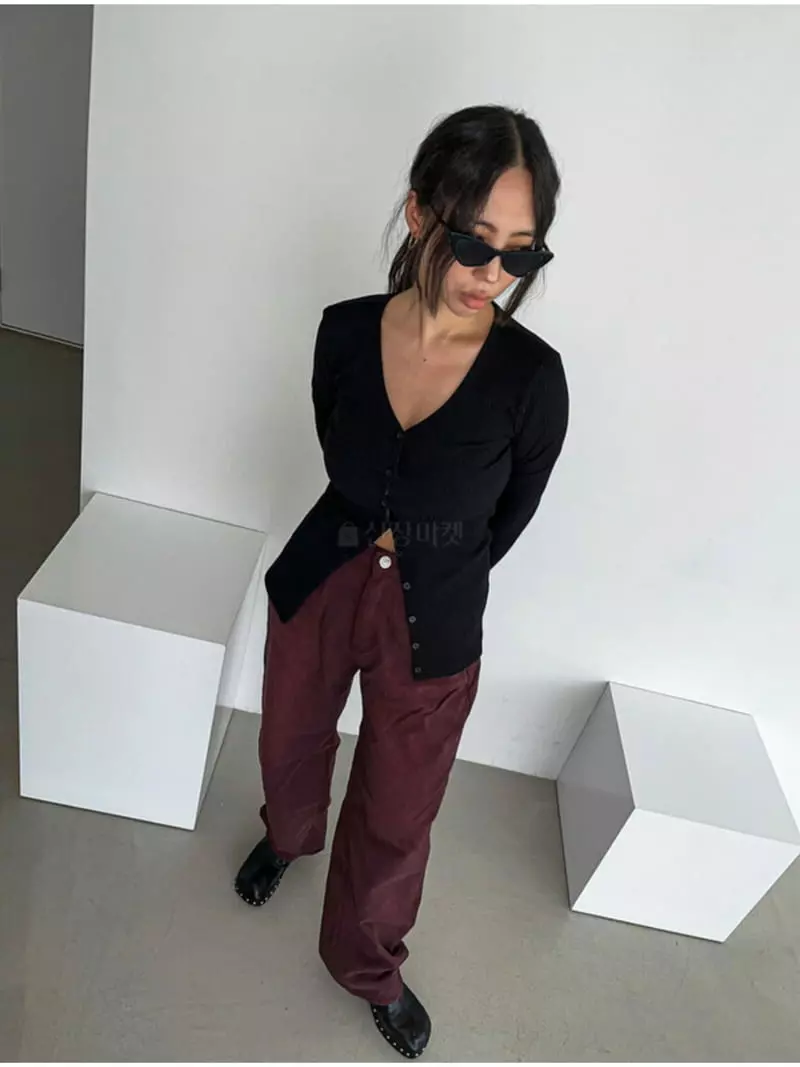 Buckle - Korean Women Fashion - #momslook - Rib Midi Cardigan - 6
