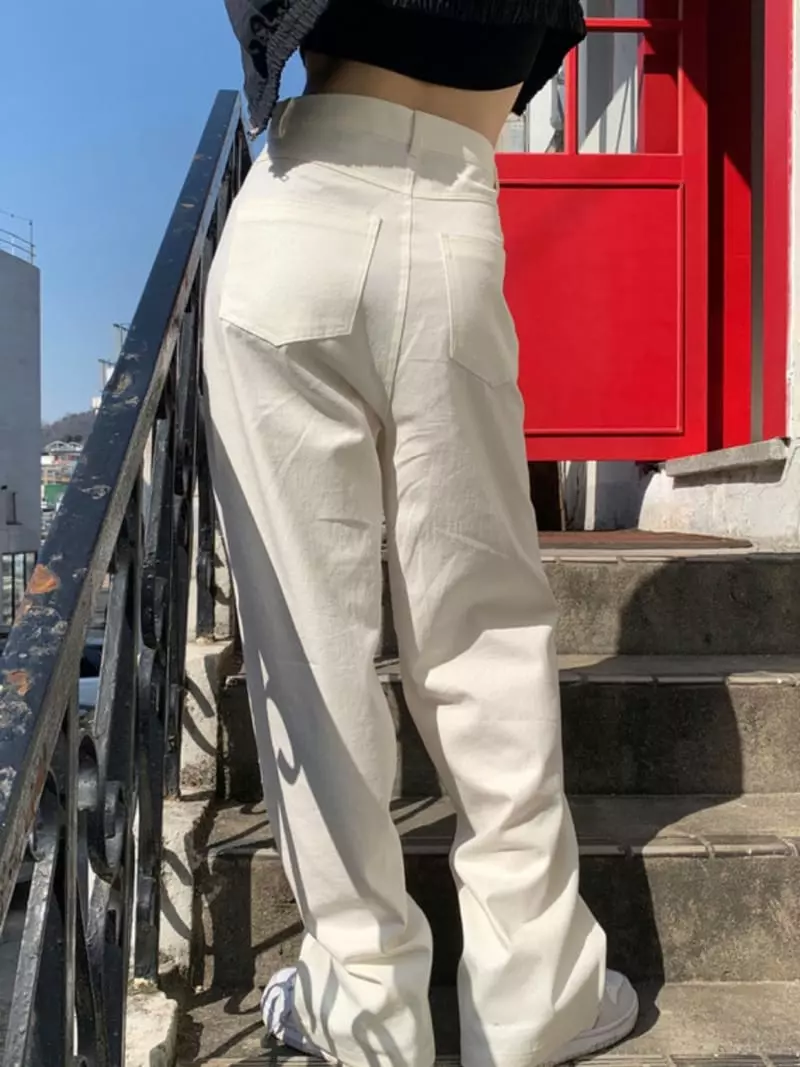 Buckle - Korean Women Fashion - #momslook - Glossy Pants - 12