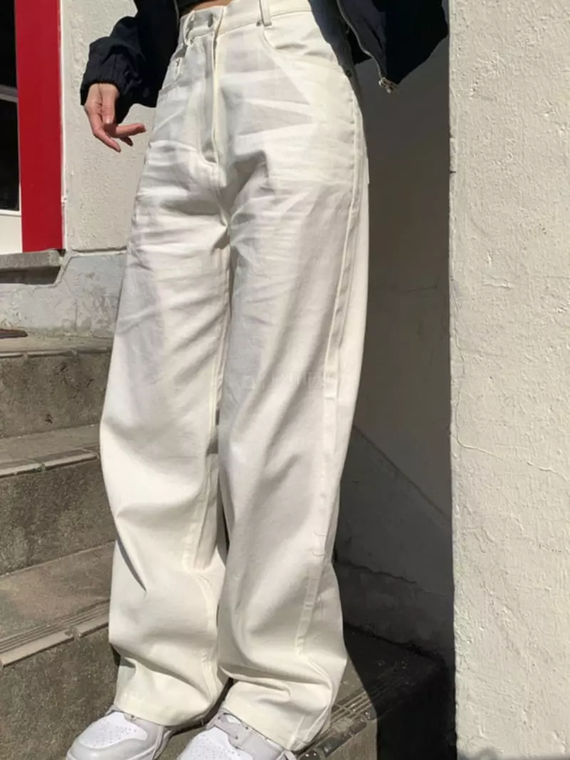 Buckle - Korean Women Fashion - #momslook - Glossy Pants - 9