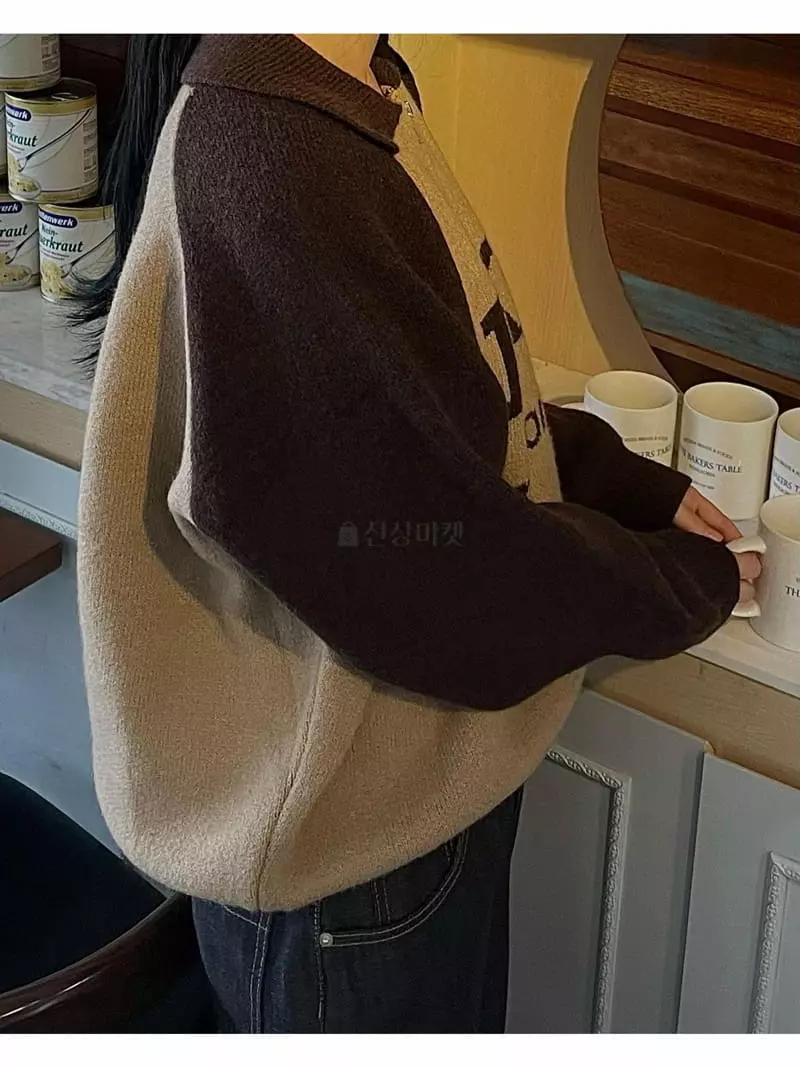 Buckle - Korean Women Fashion - #momslook - Like Half Zip-up Knit Tee - 11