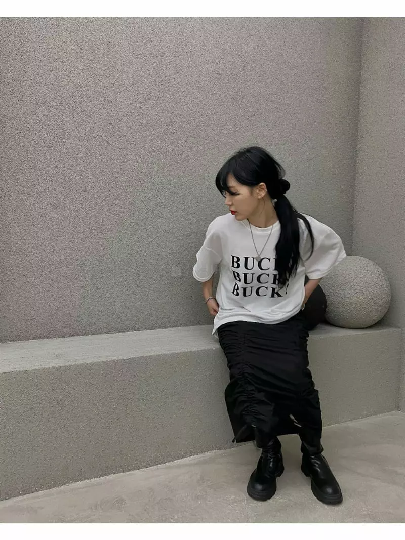 Buckle - Korean Women Fashion - #momslook - Buck Tee
