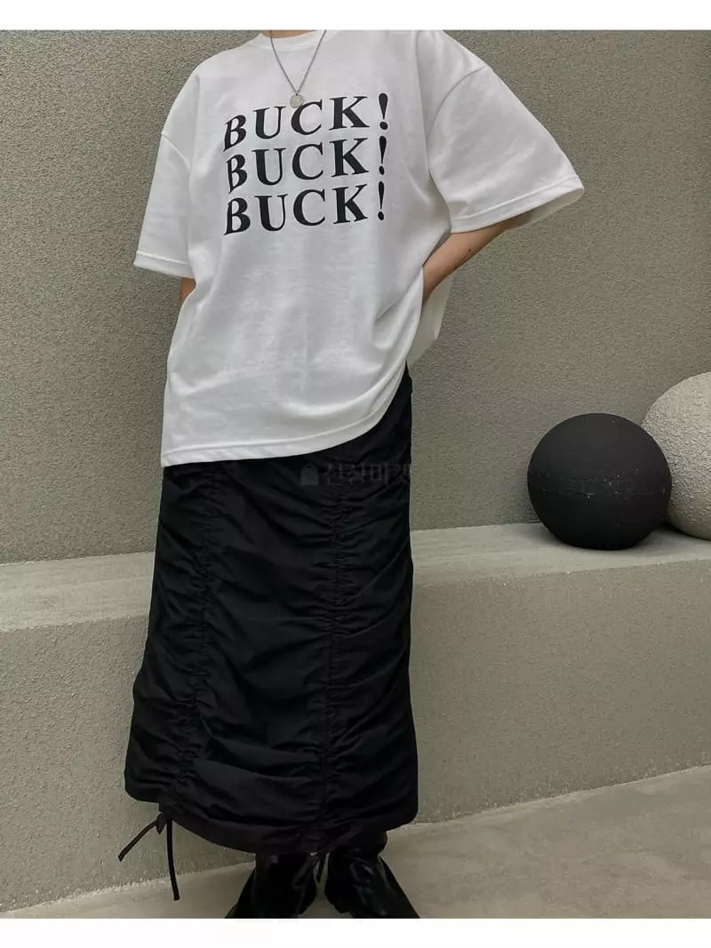 Buckle - Korean Women Fashion - #momslook - Buck Tee - 3