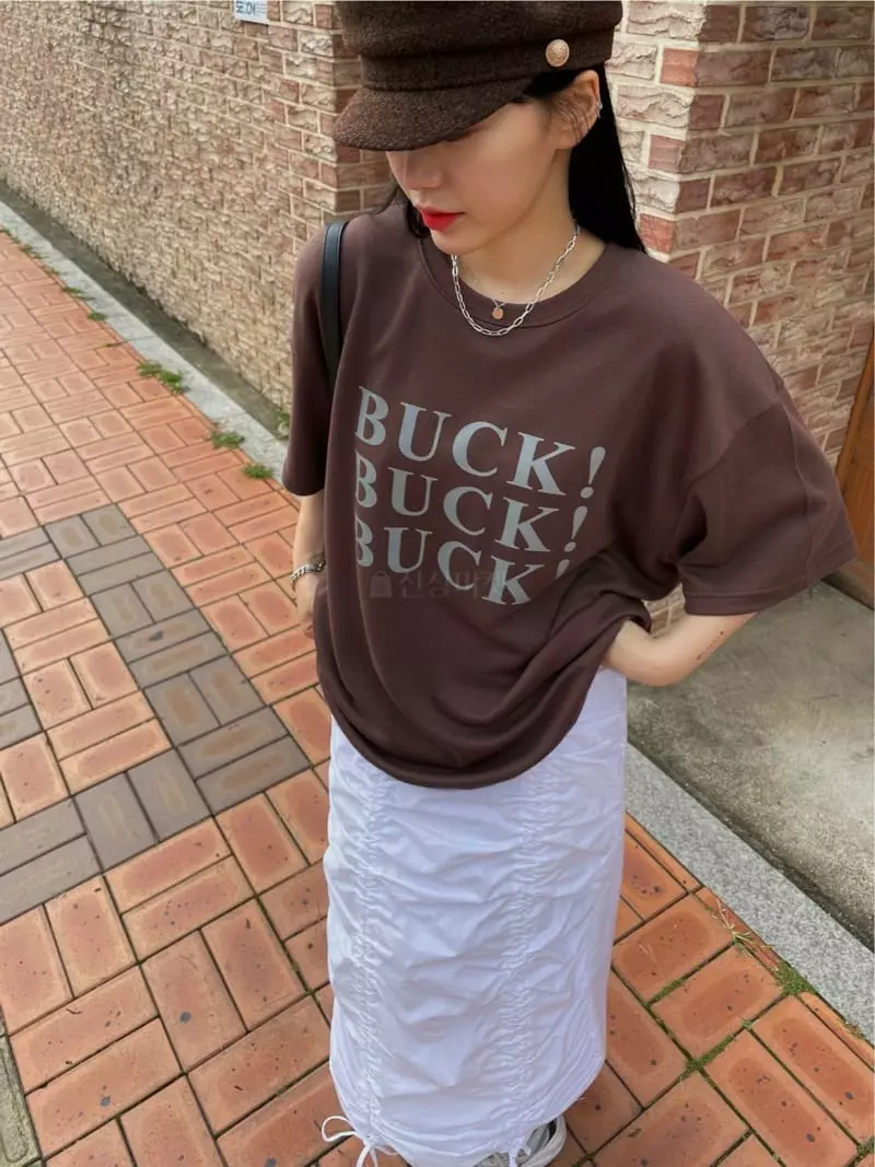 Buckle - Korean Women Fashion - #momslook - Buck Tee - 7