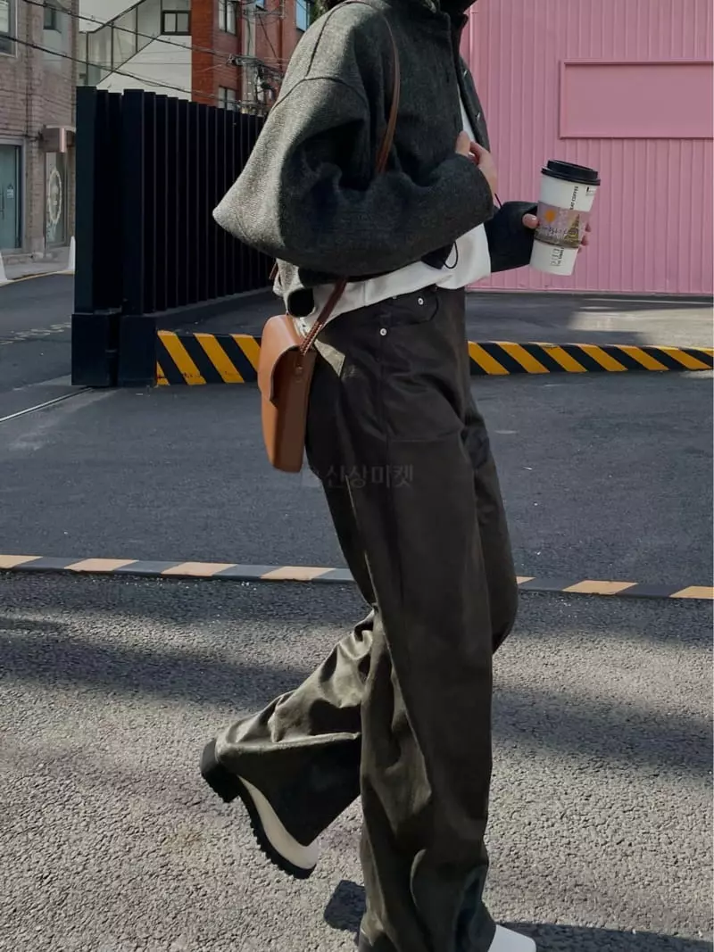 Buckle - Korean Women Fashion - #momslook - Blan Pants - 2