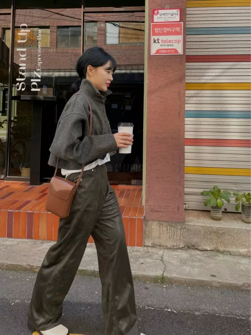 Buckle - Korean Women Fashion - #womensfashion - Blan Pants - 4