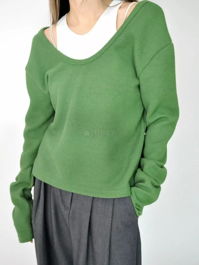Buckle - Korean Women Fashion - #momslook - Vivid Tee - 3