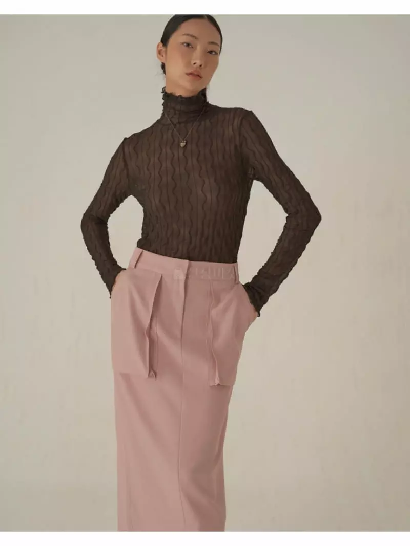 Buckle - Korean Women Fashion - #momslook - See Through Tee - 8