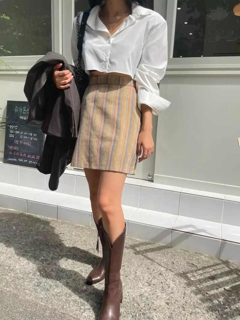 Buckle - Korean Women Fashion - #momslook - Ob Skirt - 11