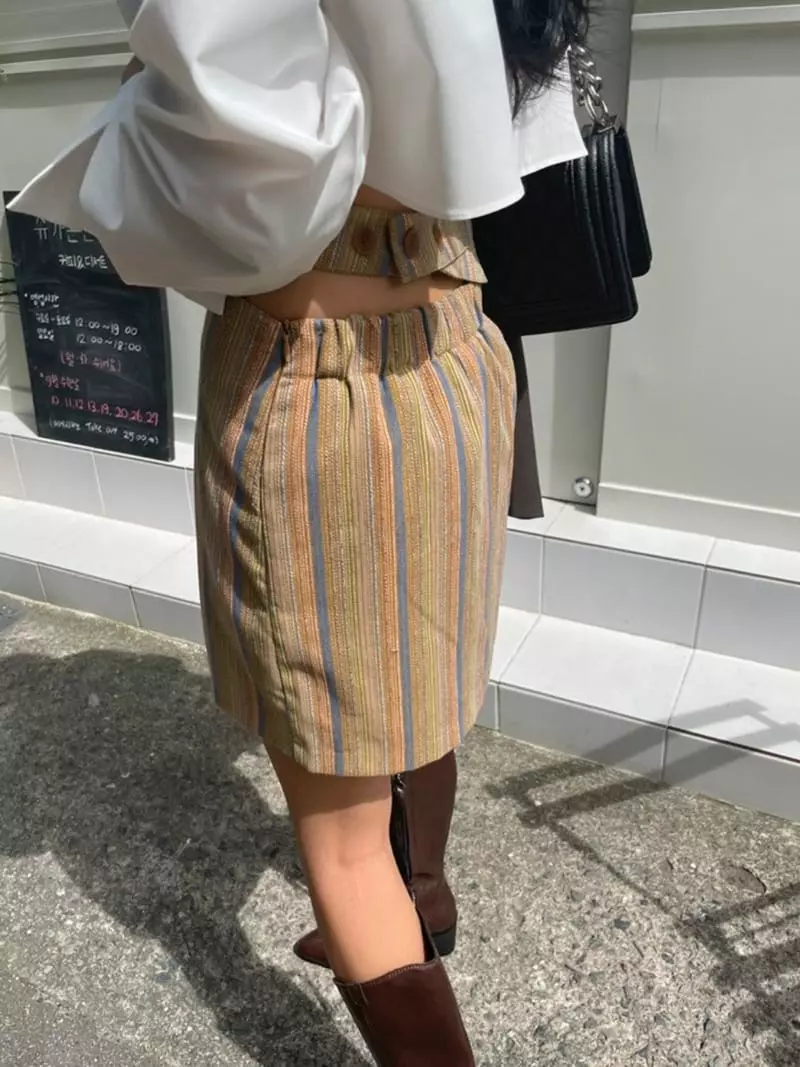 Buckle - Korean Women Fashion - #momslook - Ob Skirt - 7