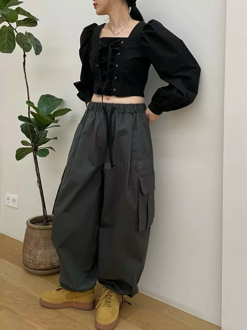 Buckle - Korean Women Fashion - #momslook - Cargo Pants - 11