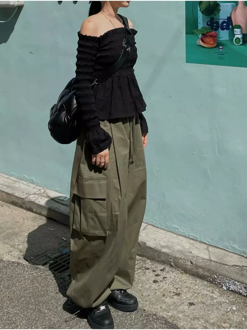 Buckle - Korean Women Fashion - #momslook - Cargo Pants - 3