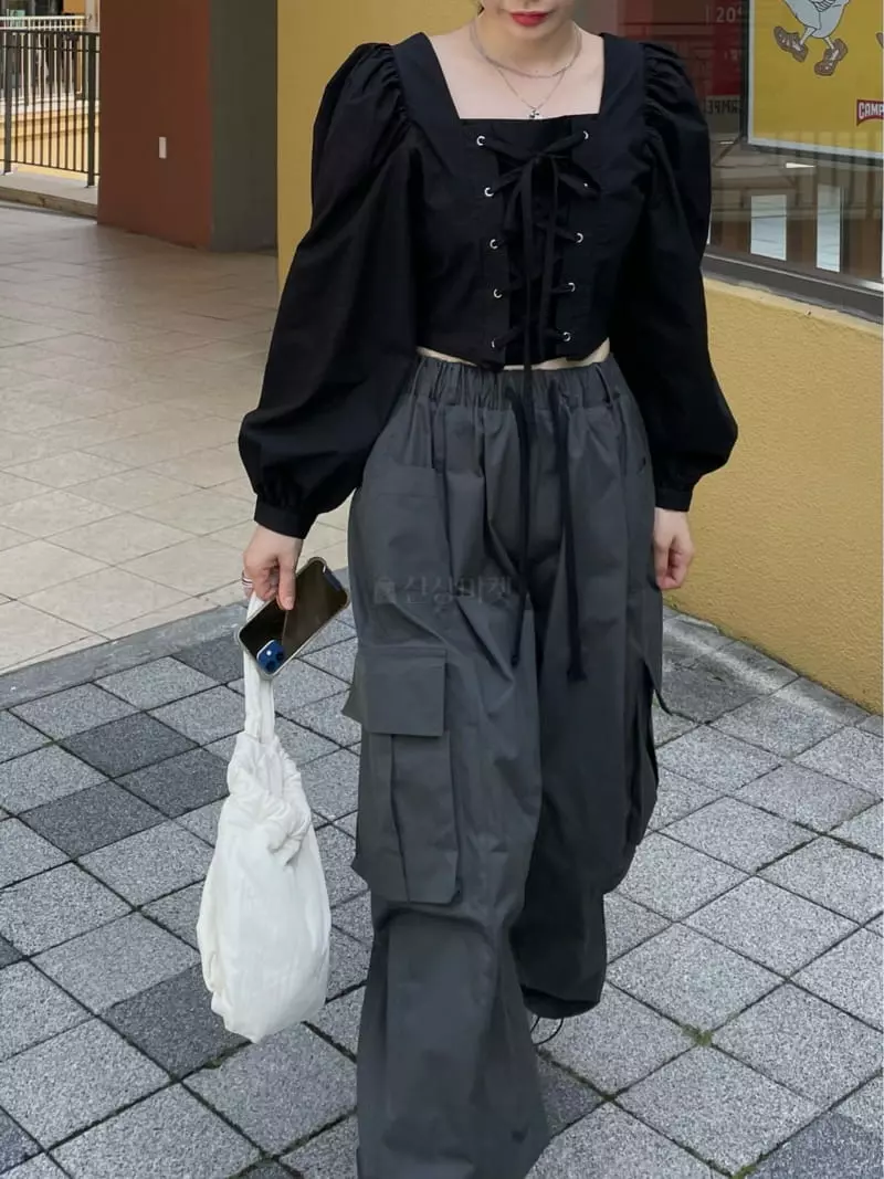 Buckle - Korean Women Fashion - #momslook - Cargo Pants - 7