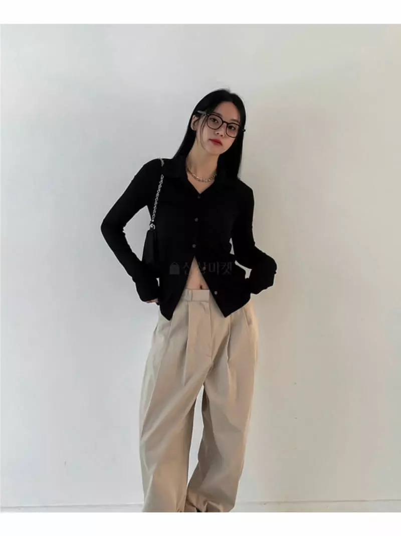 Buckle - Korean Women Fashion - #momslook - Two Tuck Pants - 12