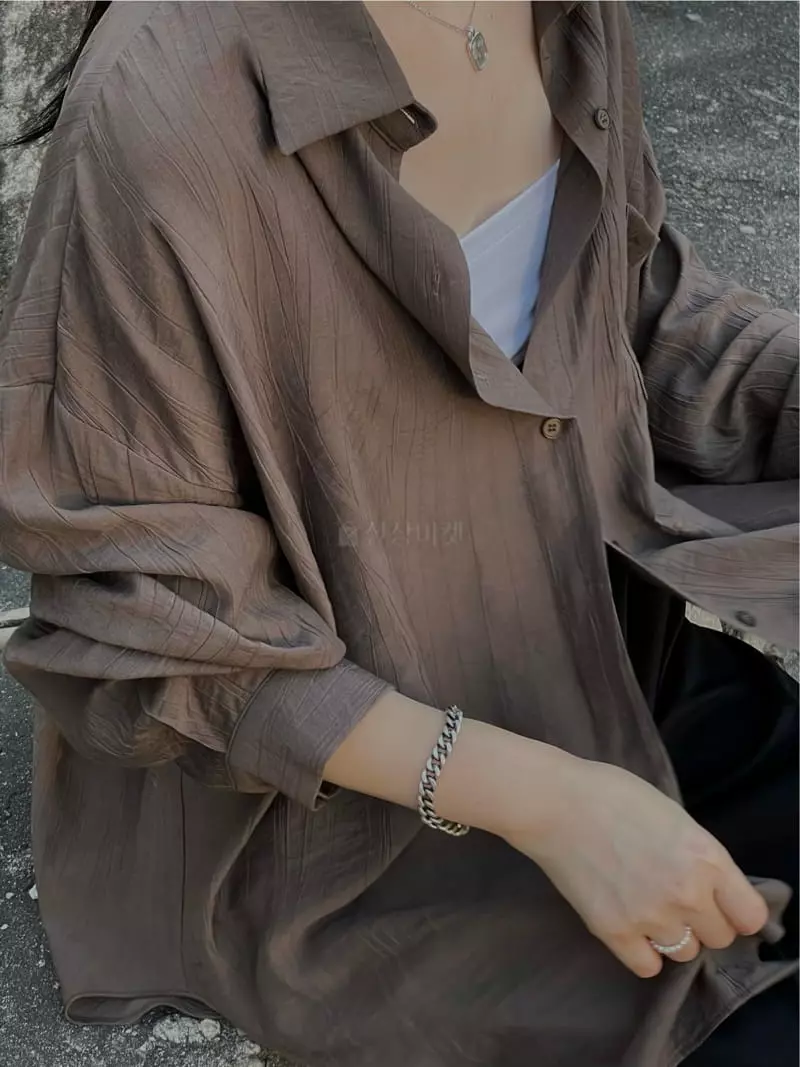 Buckle - Korean Women Fashion - #pursuepretty - See Through Shirt - 3