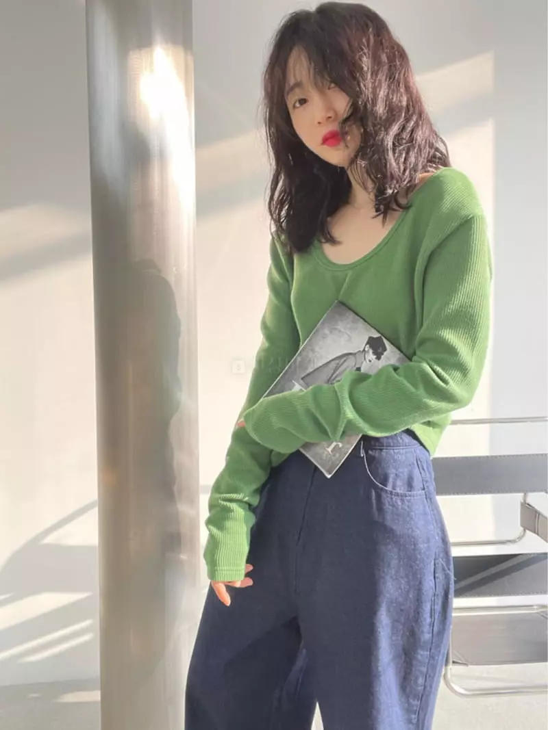 Buckle - Korean Women Fashion - #shopsmall - Vivid Tee - 12