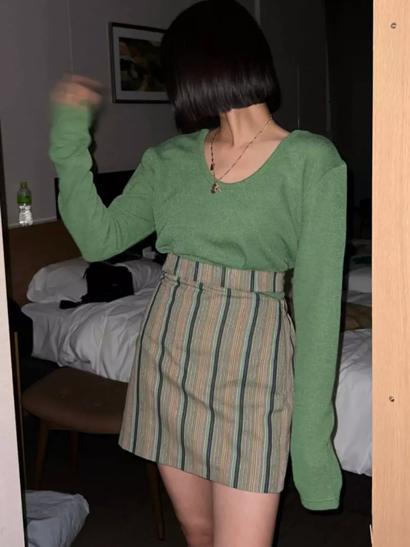 Buckle - Korean Women Fashion - #romanticstyle - Ob Skirt - 4