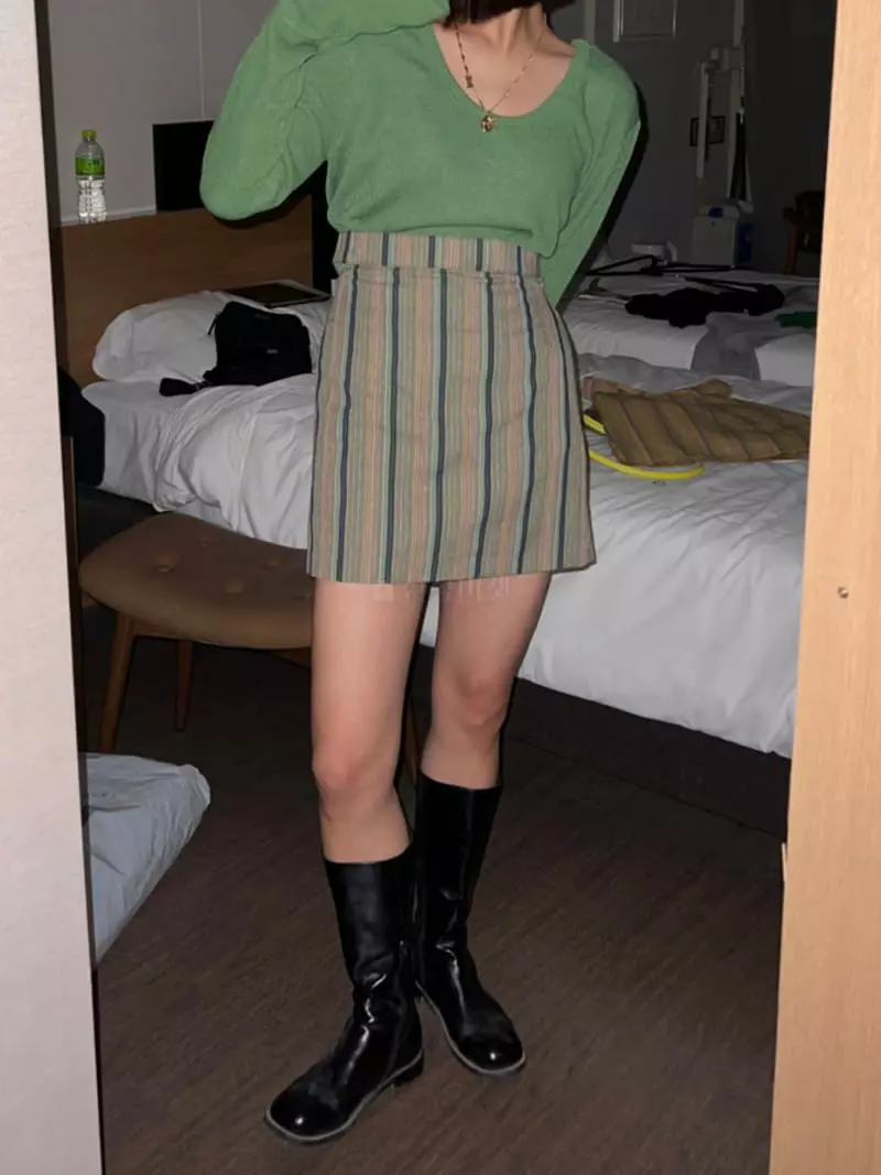 Buckle - Korean Women Fashion - #thatsdarling - Ob Skirt - 5