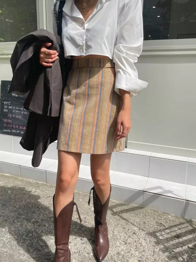 Buckle - Korean Women Fashion - #thelittlethings - Ob Skirt - 6