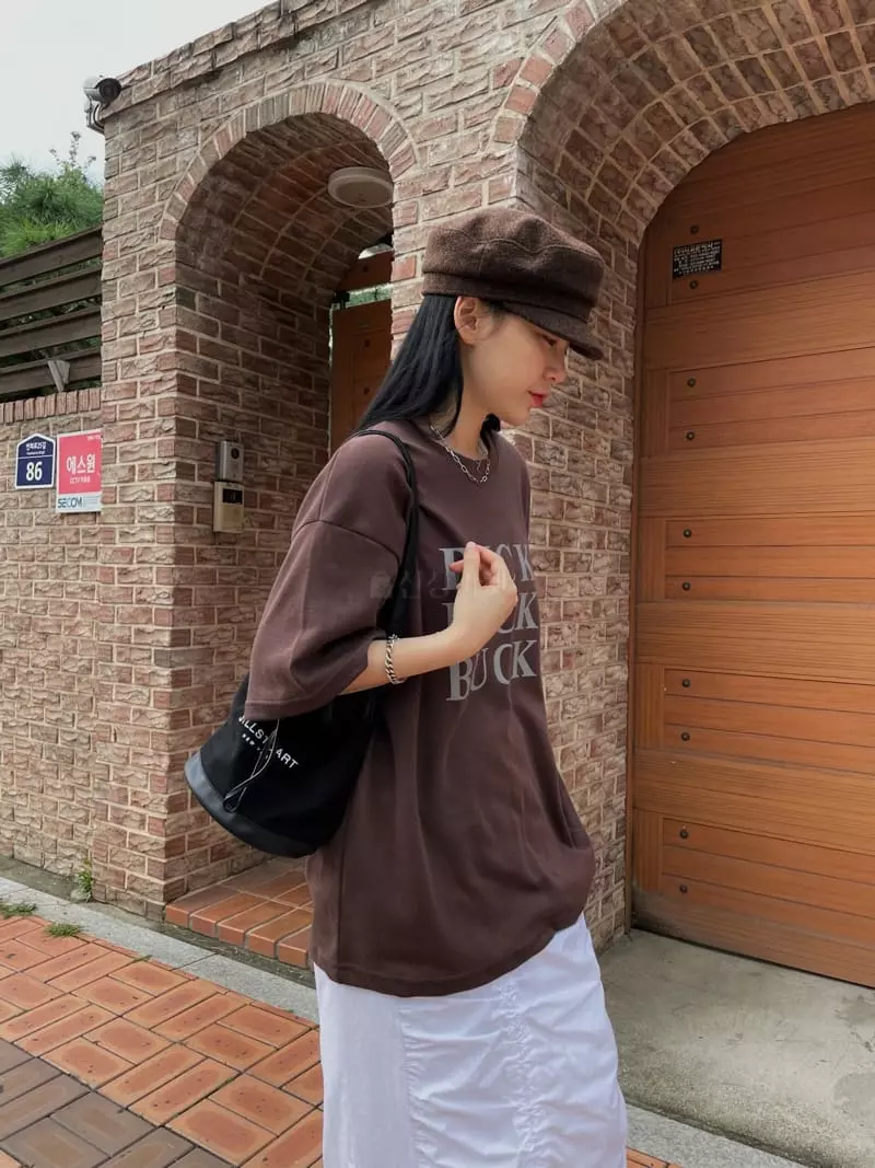 Buckle - Korean Women Fashion - #vintageinspired - Buck Tee - 9