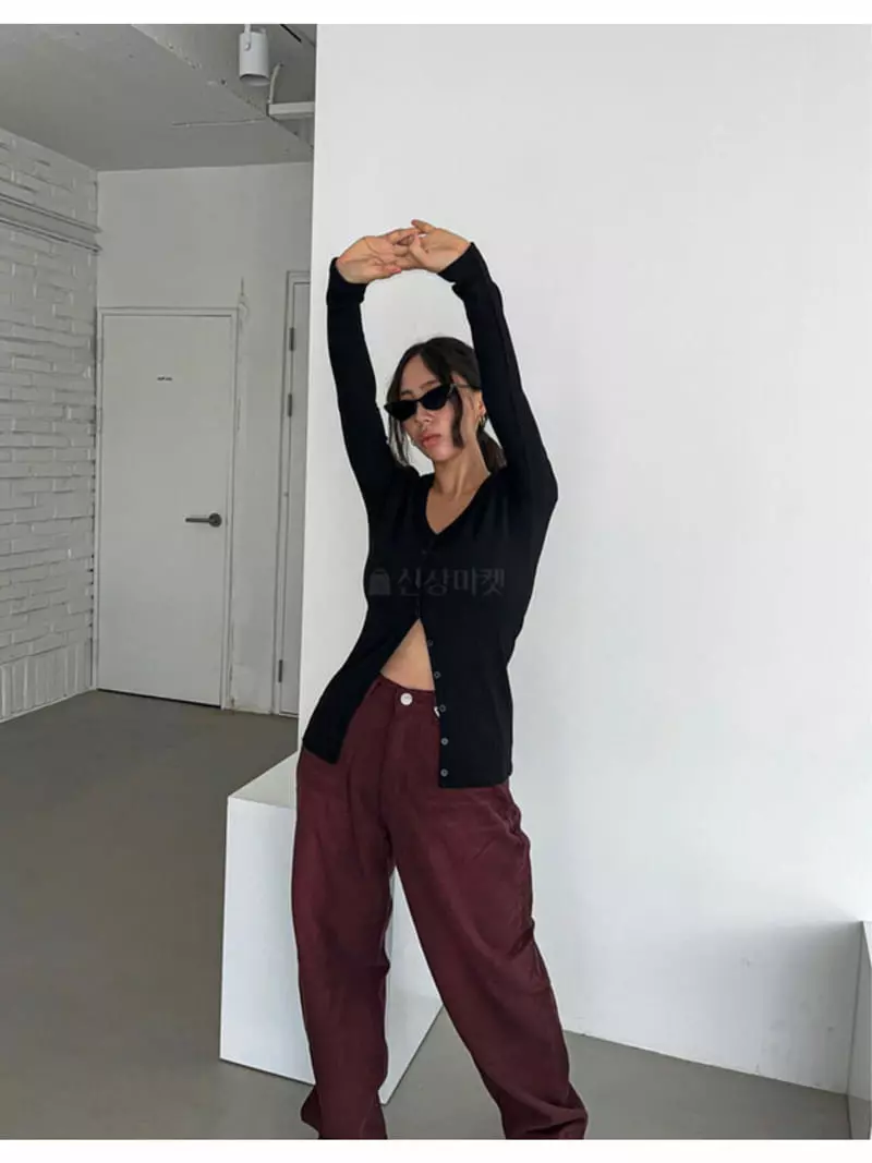 Buckle - Korean Women Fashion - #womensfashion - Rib Midi Cardigan - 7