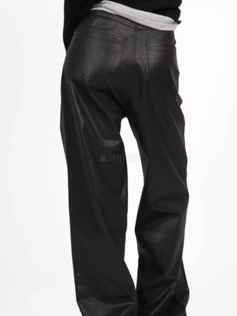 Buckle - Korean Women Fashion - #momslook - Glossy Pants - 4