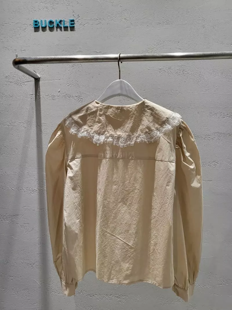 Buckle - Korean Women Fashion - #womensfashion - Lace Collar Blouse - 7