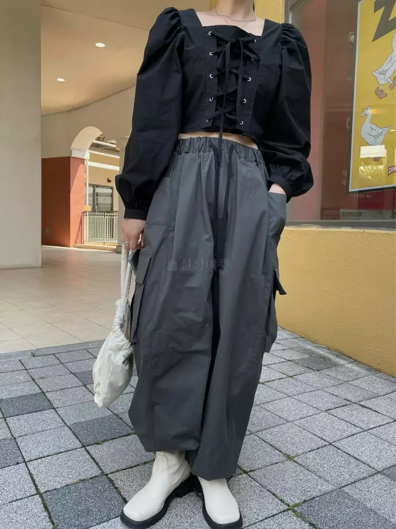 Buckle - Korean Women Fashion - #womensfashion - Cargo Pants - 6