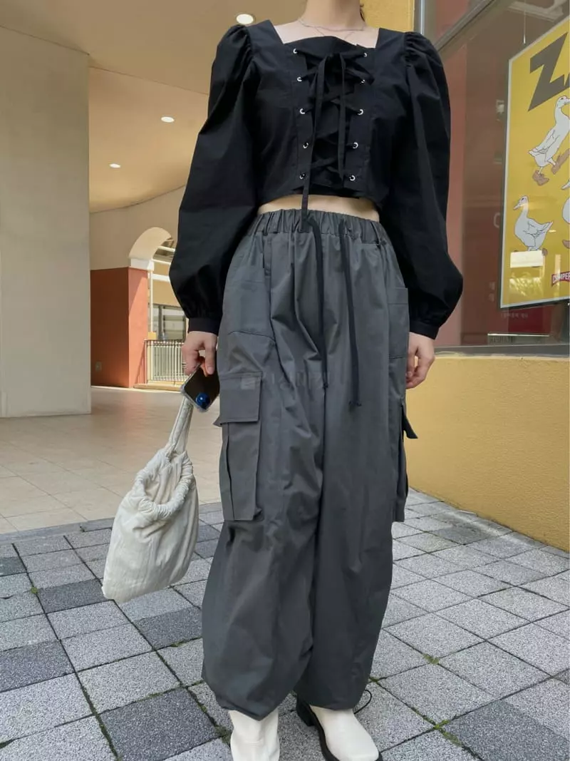Buckle - Korean Women Fashion - #womensfashion - Cargo Pants - 8