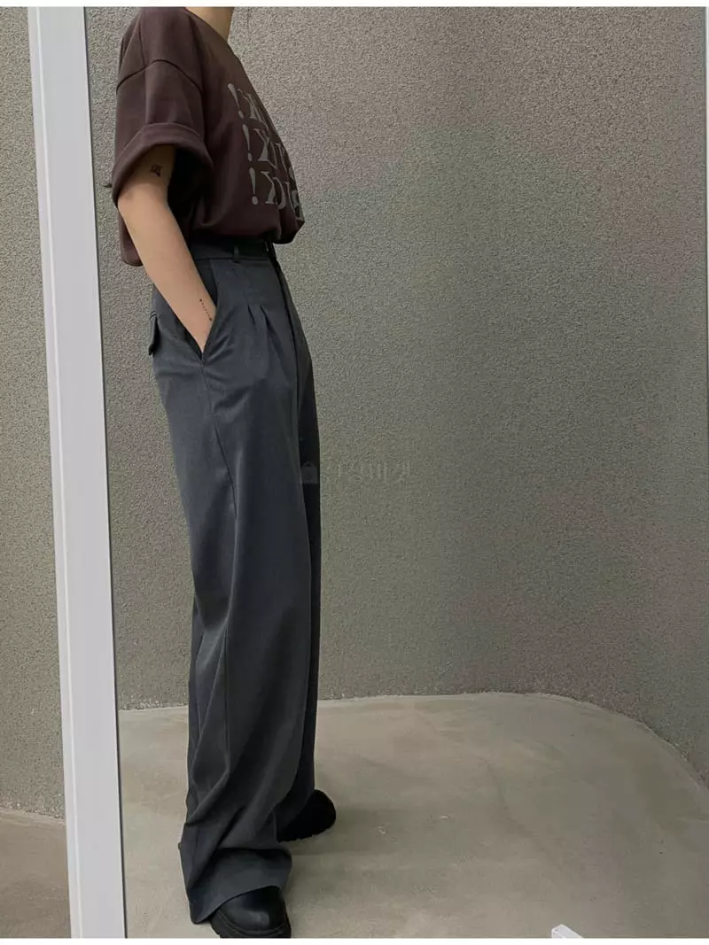 Buckle - Korean Women Fashion - #womensfashion - Pocket Pants