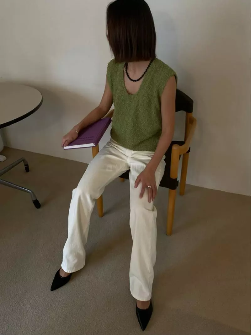 Charlotte - Korean Women Fashion - #momslook - Bbogle Knit Tee - 3