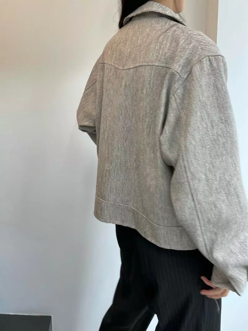 Charlotte - Korean Women Fashion - #womensfashion - V Neck Shirring Jumper - 4