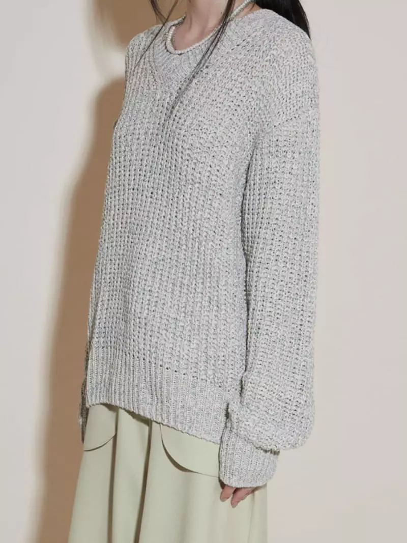 Charlotte - Korean Women Fashion - #momslook - V Neck Knit Tee - 6