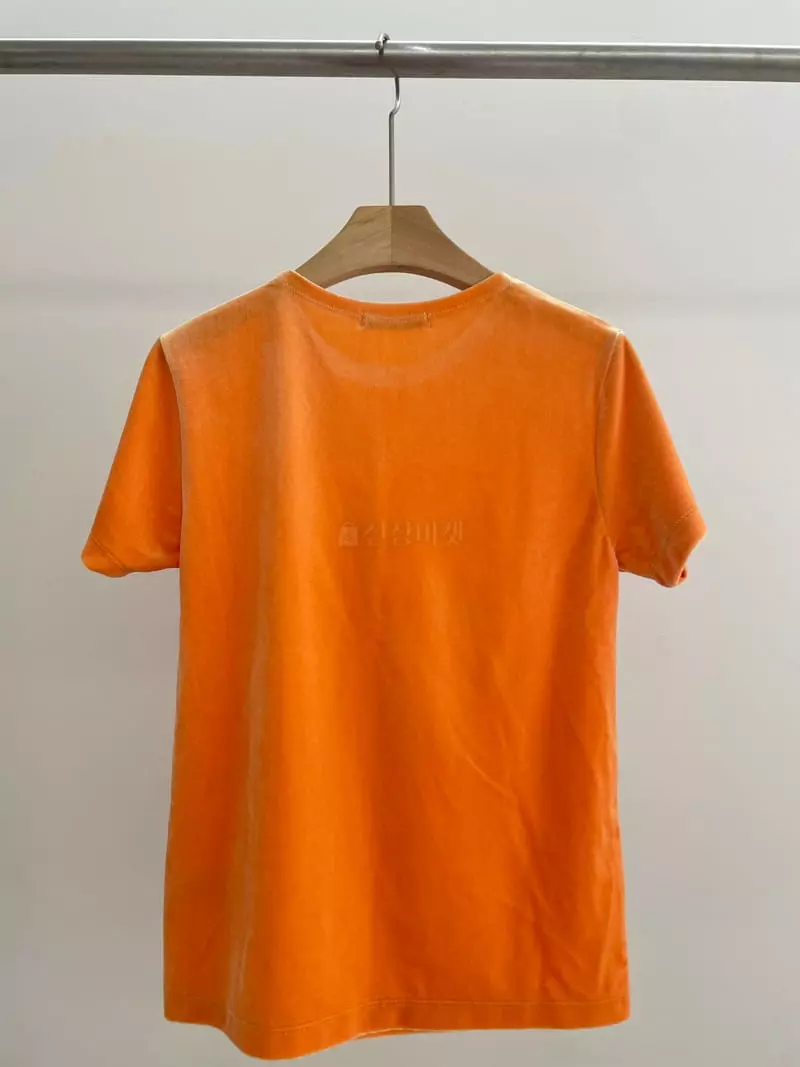 Charlotte - Korean Women Fashion - #womensfashion - Velvet Tee - 4