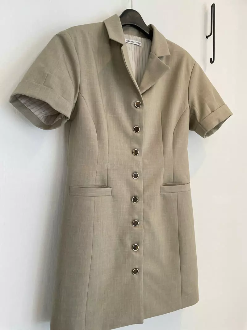 Charlotte - Korean Women Fashion - #womensfashion - Button Up One-piece - 4