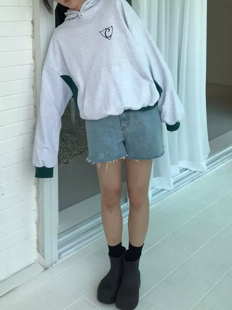 Charlotte - Korean Women Fashion - #momslook - Color Hoody Tee - 2