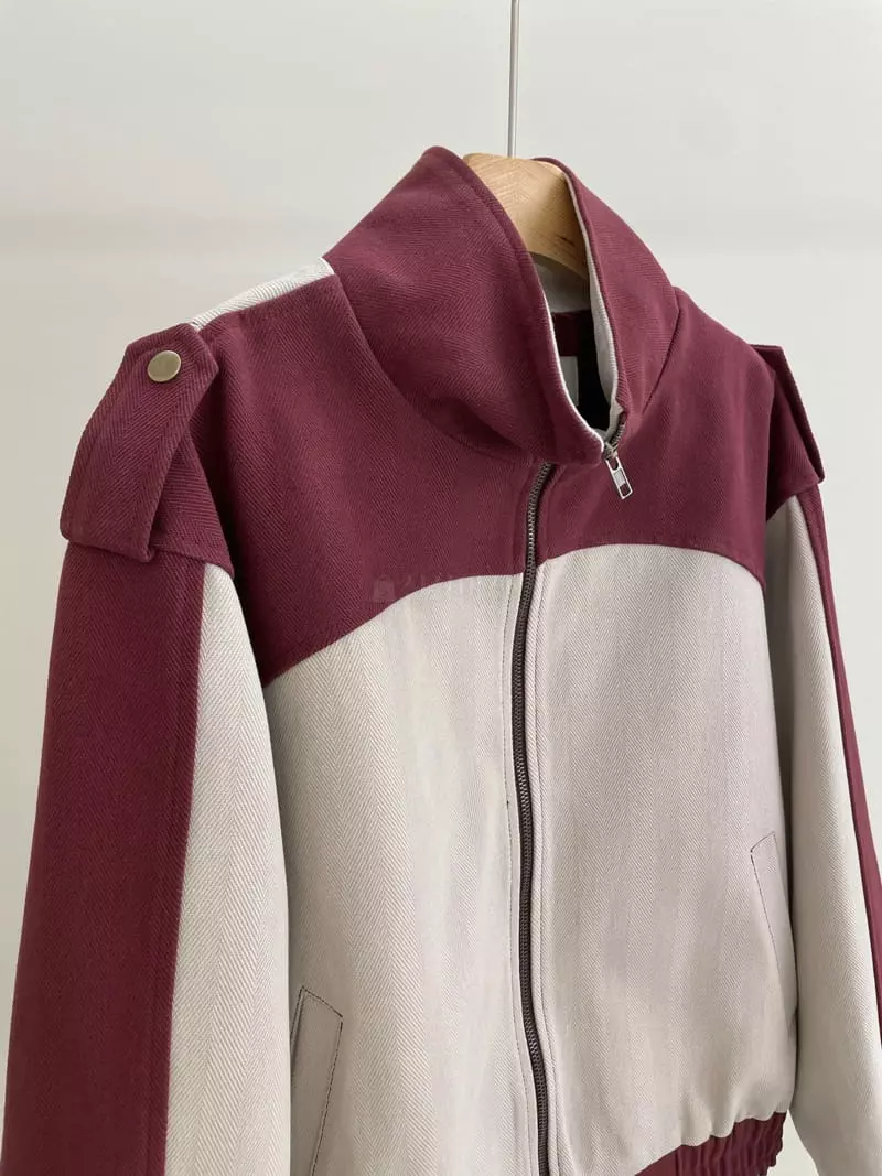 Charlotte - Korean Women Fashion - #momslook - Color Herringbone Jumper - 5