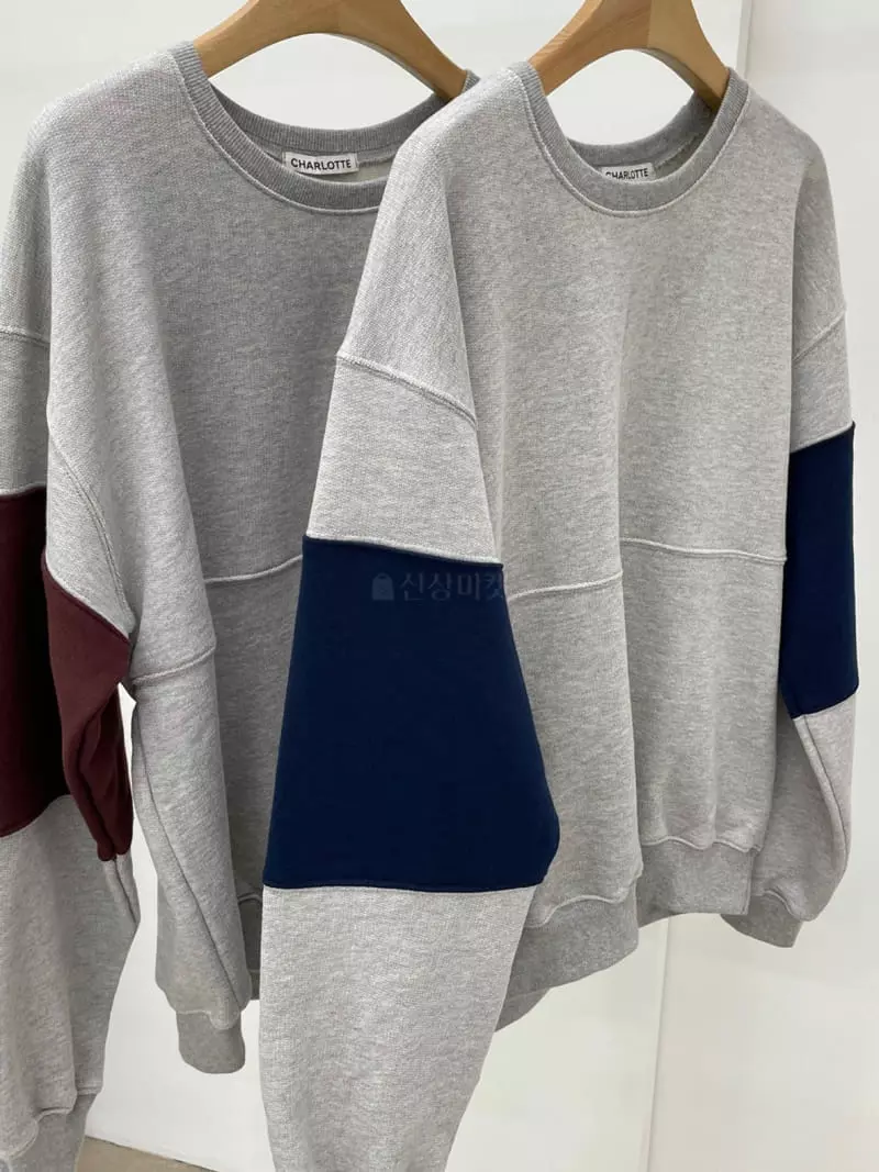 Charlotte - Korean Women Fashion - #momslook - Color Sweatshirt - 3